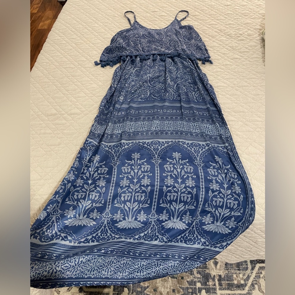 Blue Floral Women’s Dress